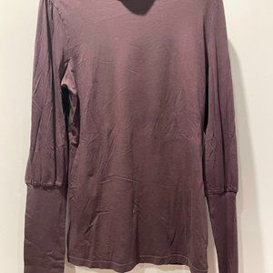 Theory Turtleneck, Eggplant/Purple, Size Large